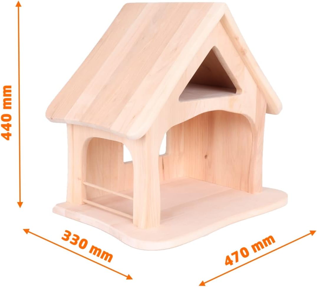 Holzspielzeug Peitz Kleine Massivholz-Weihnachtskrippe 2444 - Kinder-Bauernhof - Krippenstall