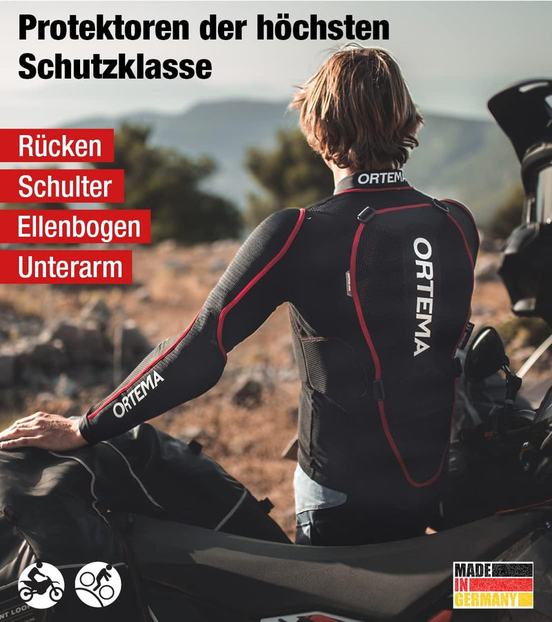 ORTEMA ORTHO-MAX Jacket (Gr.L) - Unisex - Protektorenjacke für den optimalen Rundumschutz - Motocros