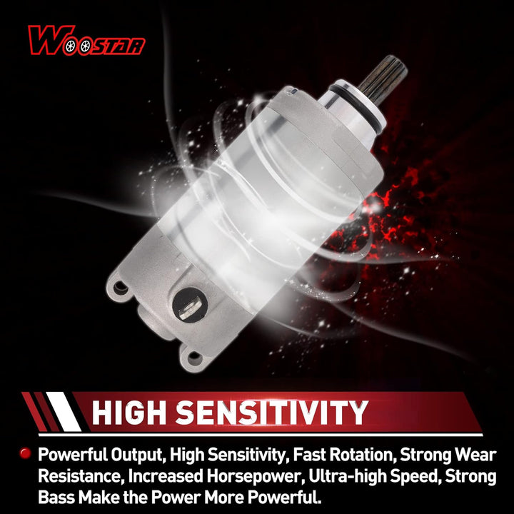 WOOSTAR 9 Zähne Elektrischer Anlasser Ersatz für YFM25R YFM250 YFM250SE RAPTOR 2008-2013 XT250 Serow