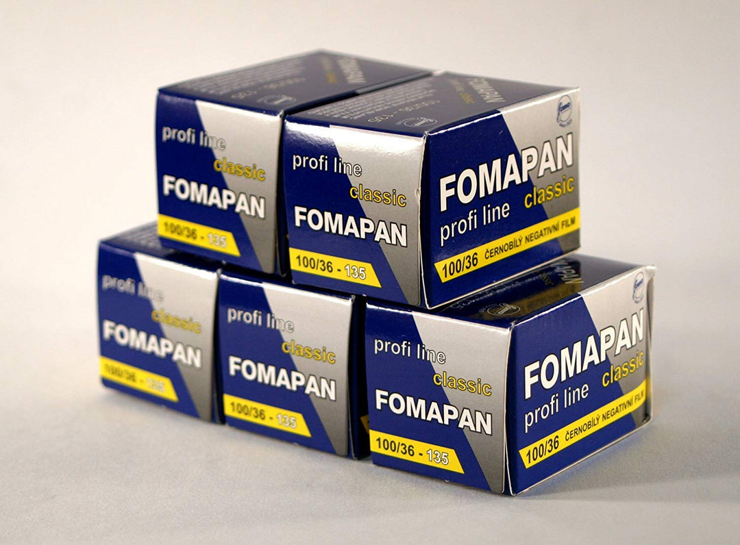 Fomapan 100 ASA Black und White 35 mm Film 36 Aufnahmen , 5 Stück