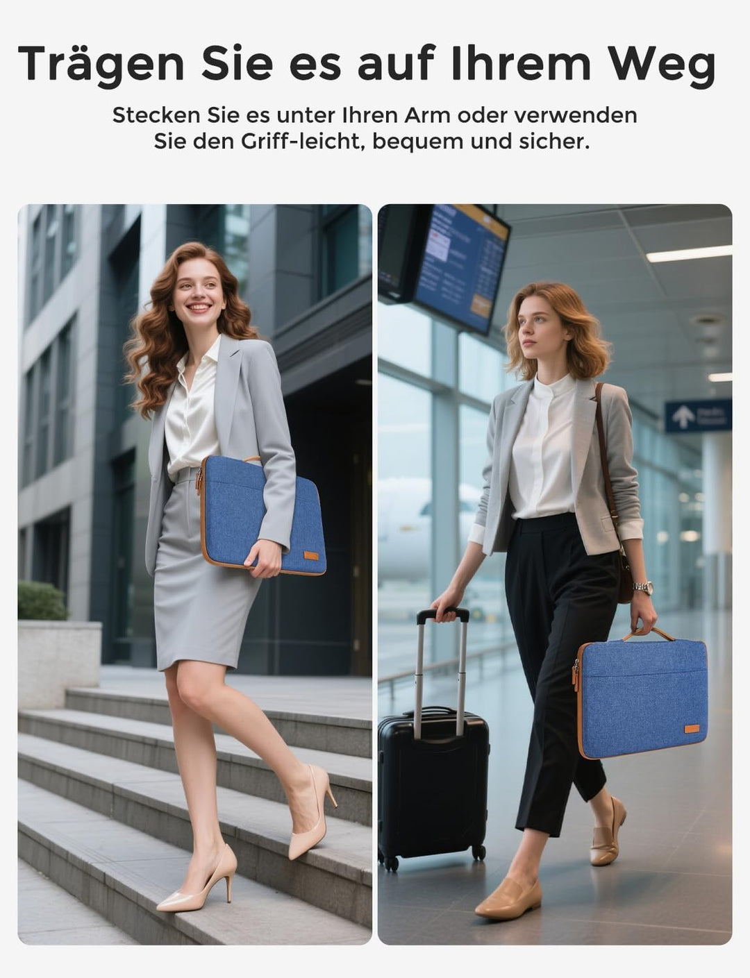DOMISO Tasche Hülle für 14 Zoll Notebook Laptop Sleeve Case Wasserdicht Laptophülle Schutzhülle für