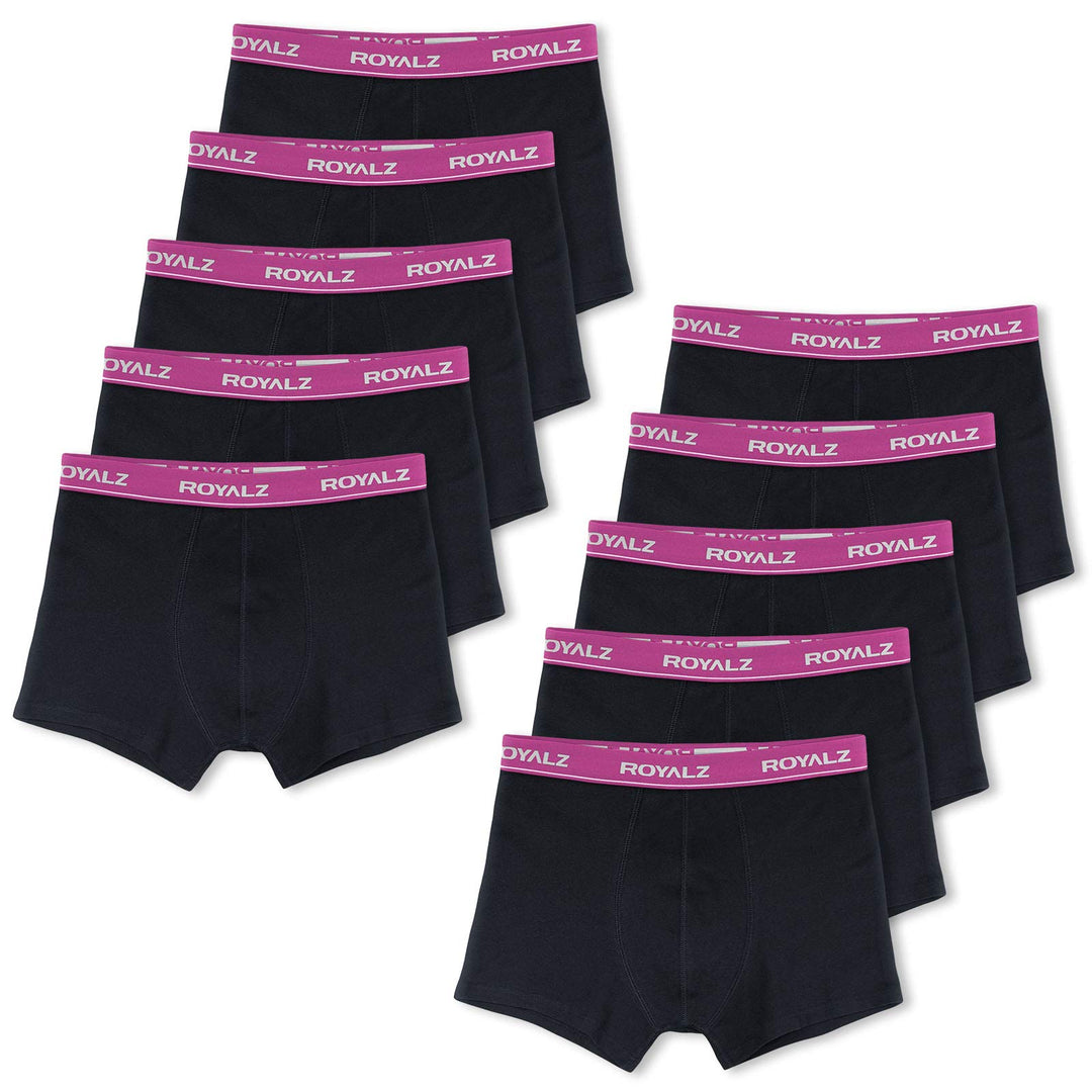 ROYALZ Unterhosen Herren Boxershorts Men 10er Pack klassisch für Sport und Freizeit, 10er Pack (95%