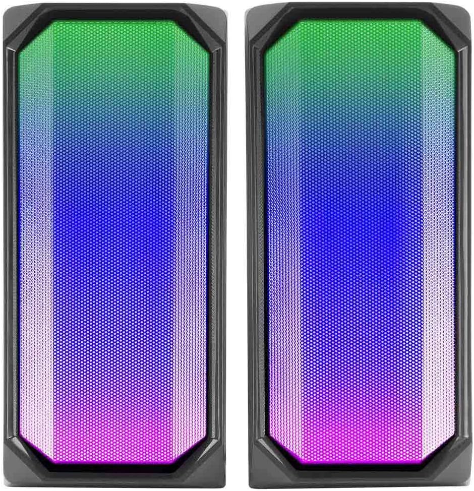 Mars Gaming MSRGB, Bluetooth Lautsprecher 15W, RGB Full Mesh, 2 Aktive Treiber, Schwarz