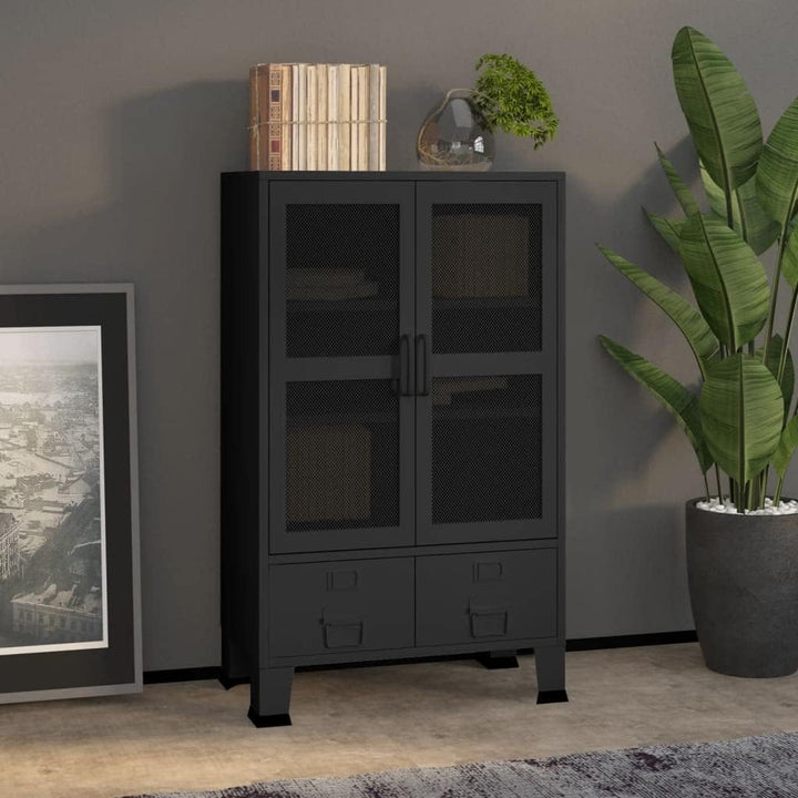 vidaXL Lagerschrank Industrie-Stil Sideboard Kommode Anrichte Metallschrank Schrank Beistellschrank