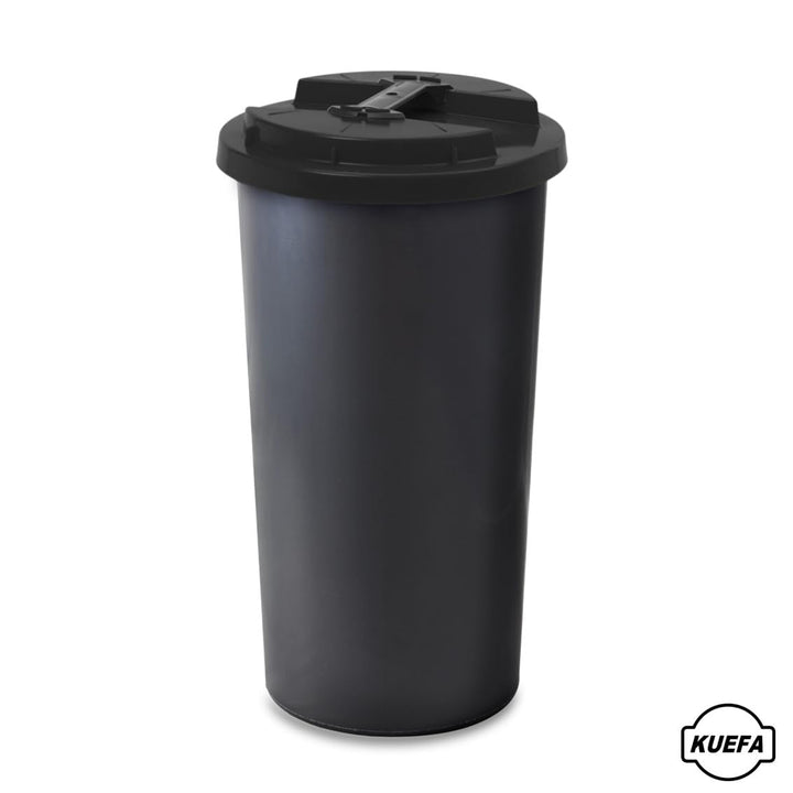 KUEFA BSC 60L Mülleimer, Müllsackständer, Gelber Sack Ständer inkl. Klemm-Ring für Müllbeutel, extra