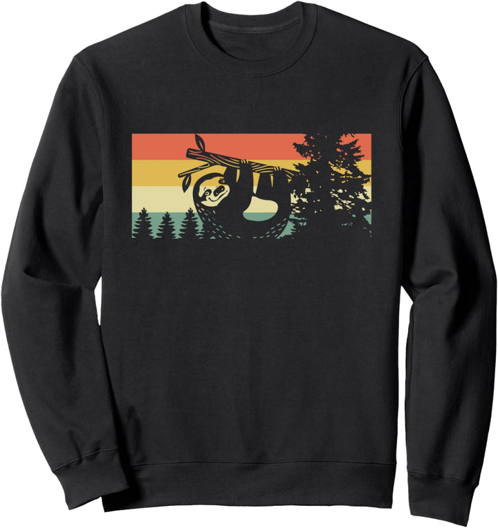 Retro Chiller Faul-Tier - Vintage Faultier Sweatshirt
