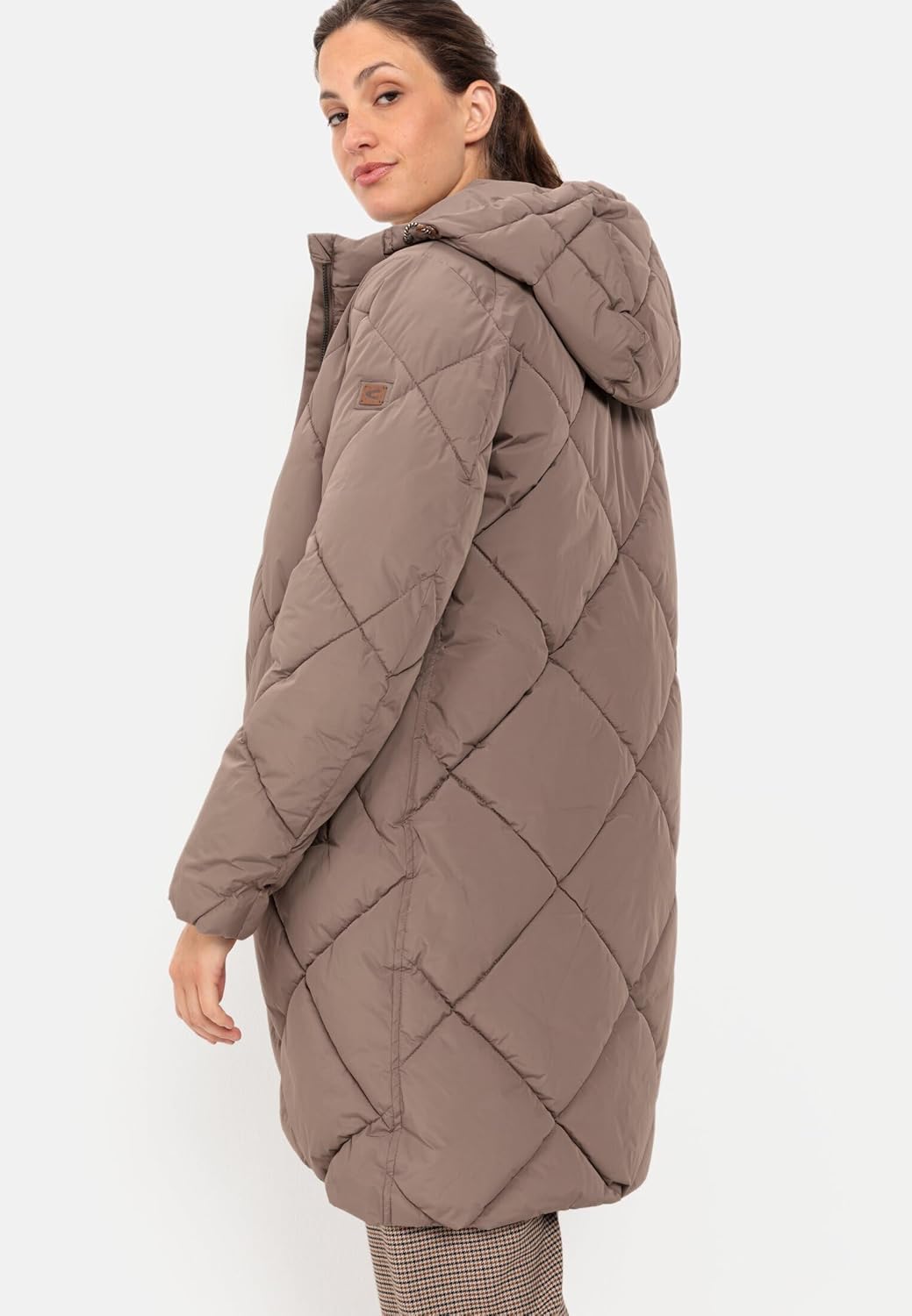 camel active Damen Steppmantel aus recyceltem Polyester Braun womenswear-46
