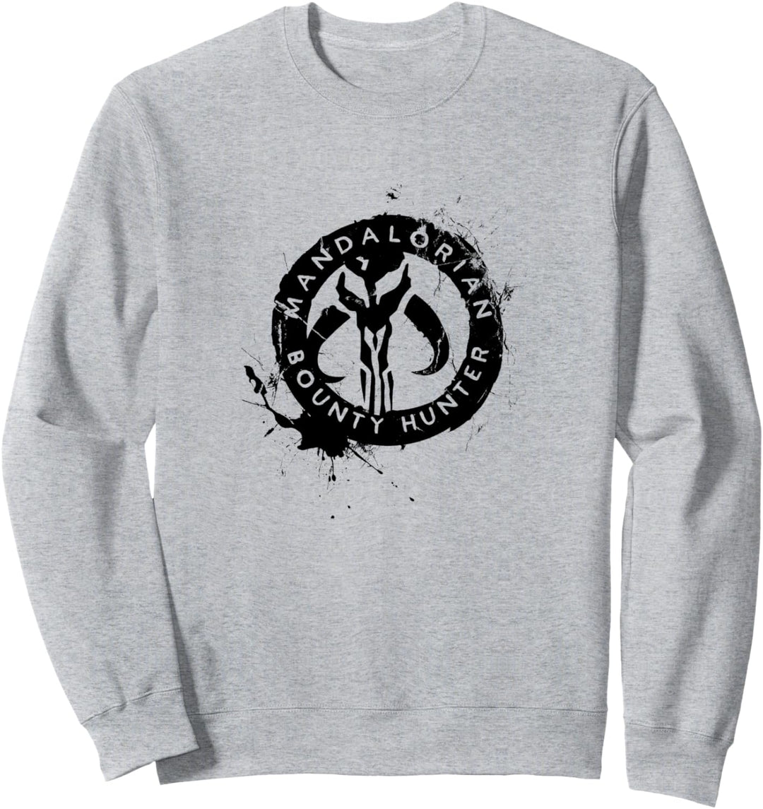 Star Wars The Mandalorian Paint Splatter Emblem Sweatshirt