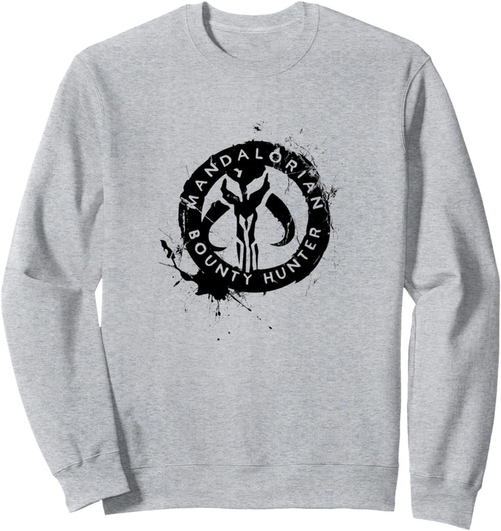 Star Wars The Mandalorian Paint Splatter Emblem Sweatshirt