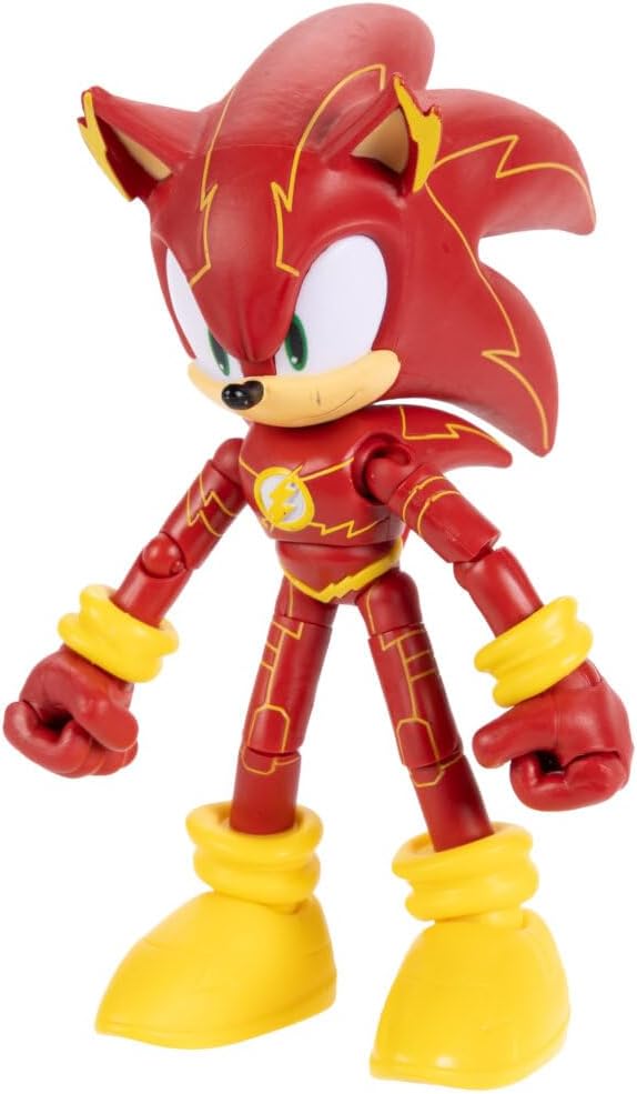 Sonic The Hedgehog DC x Sonic Sonic als The Flash – 13 cm grosse Actionfigur, offiziell lizenziert v