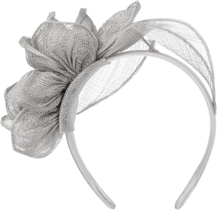 Seeberger Kaljeta Sinamay Fascinator Kopfschmuck Anlasshut Brauthut (One Size - grau)
