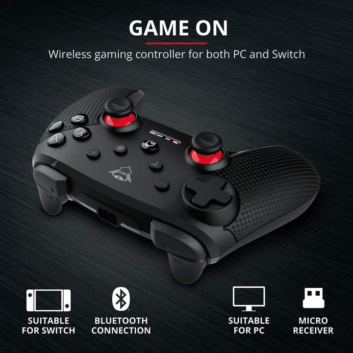 Trust Gaming GXT 1230 Muta PC &amp; Nintendo Switch Controller Kabellos, Aufladbare Batterie, Bluetooth/