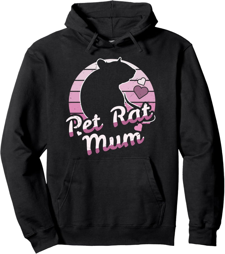 Rattenmama | Lustiger Ratten Spruch für Farbrattenhalter Pullover Hoodie