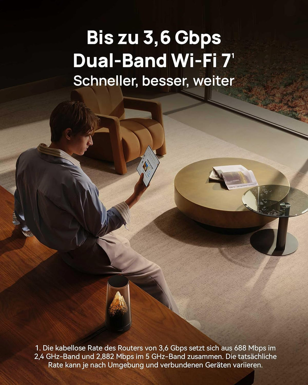 HUAWEI WiFi Mesh X3 Pro Suite Router, Dual-Band Wi-Fi 7 BE 3600, nahtloses Roaming, einfache Einrich
