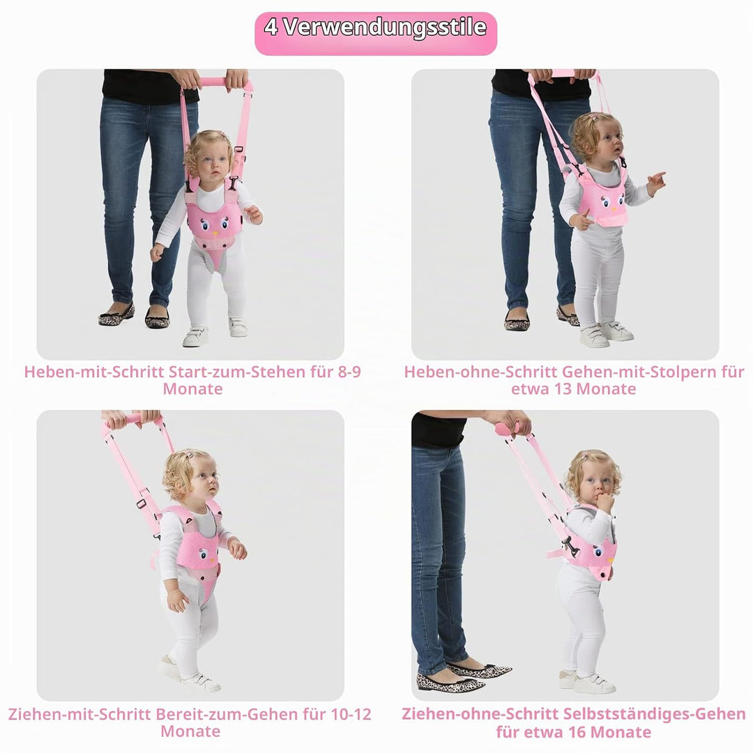 IULONEE Lauflernhilfe Gehhilfe für Baby Stehen und Gehen Lernen Helfer 4 in 1 Funktionale Verstellba