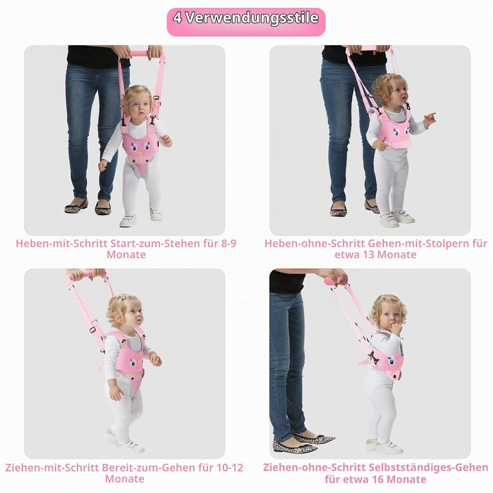IULONEE Lauflernhilfe Gehhilfe für Baby Stehen und Gehen Lernen Helfer 4 in 1 Funktionale Verstellba