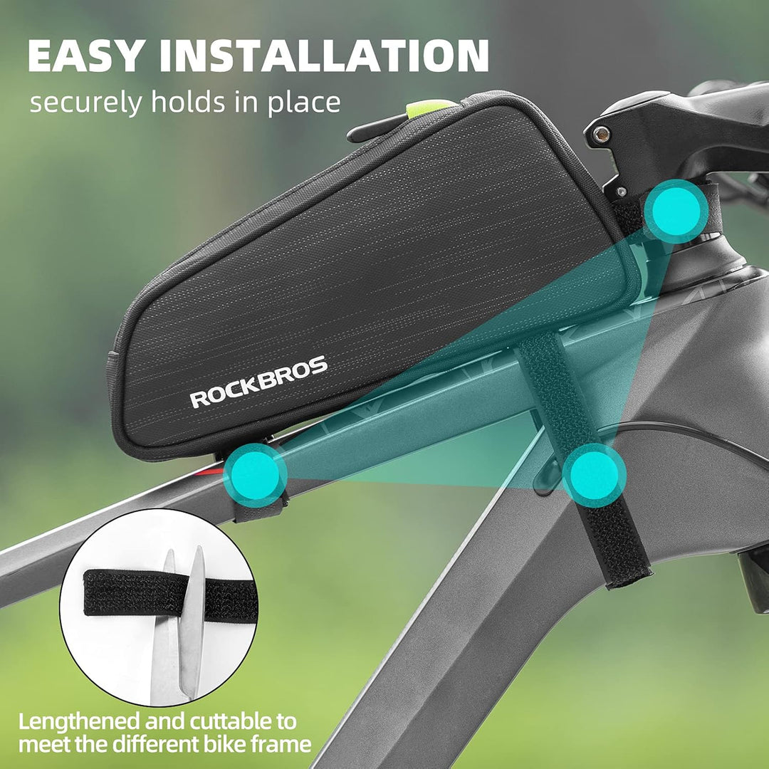 ROCKBROS Rahmentasche Fahrrad Oberrohrtasche Schmale Form Fahrradtasche für MTB, Rennrad, E-Bike ca.