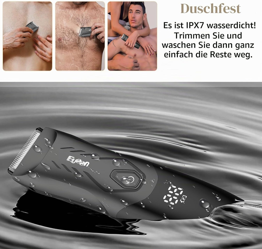 ENSSU Elektrischer Körperrasierer Intimrasierer Manner mit sicherer Klinge, Schnurloser rasierer her