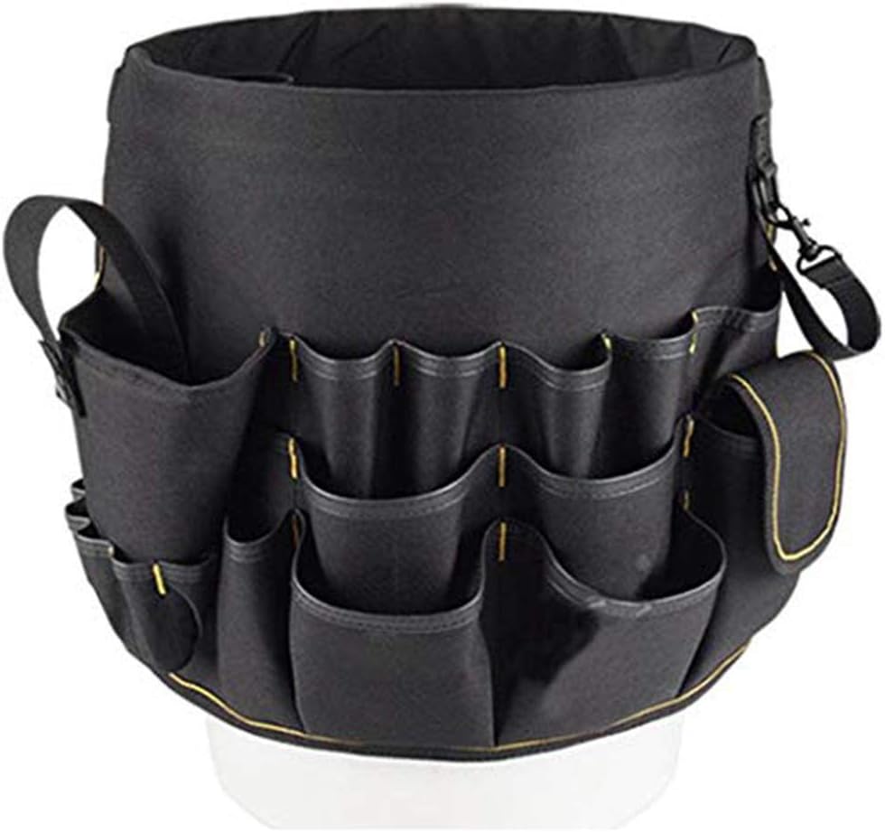 Zerodis Tools Bucket Tool Organizer, Bucket Canvas Werkzeughalter und Organizer Eimer mit 56 Taschen