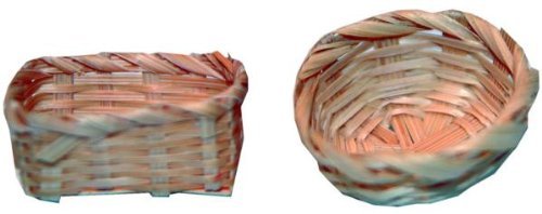 Krippenzubehör, Korbset, 2tlg. Höhe 2cm