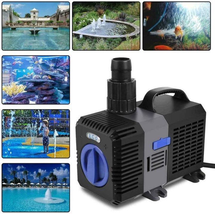 YAOBLUESEA Eco Teichpumpe Filterpumpe Bachlaufpumpe 5200L/H 40W Energiespar Wasserpumpe Koiteich Bac