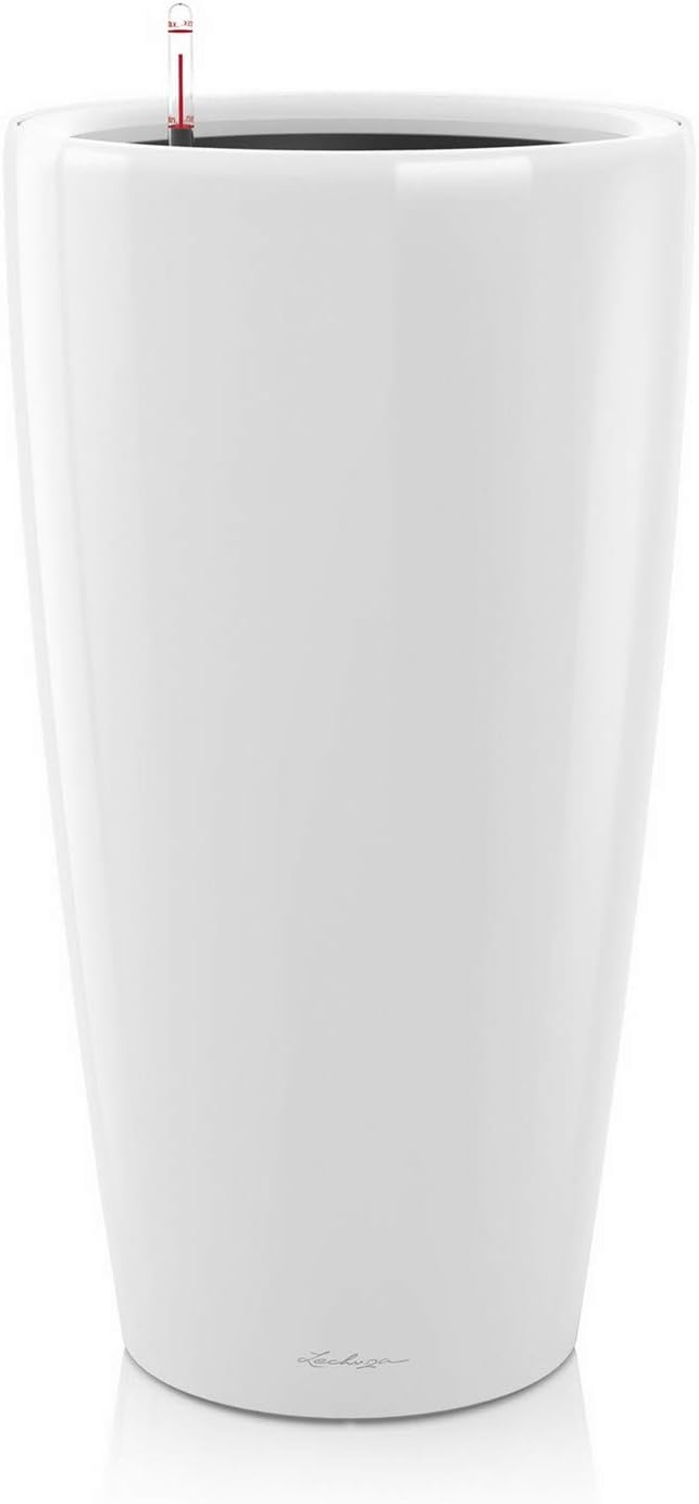 LECHUZA RONDO Premium 40 weiss hochglanz 15740 40x40x75 cm Weiss Hochglanz, 40x40x75 cm Weiss Hochgl