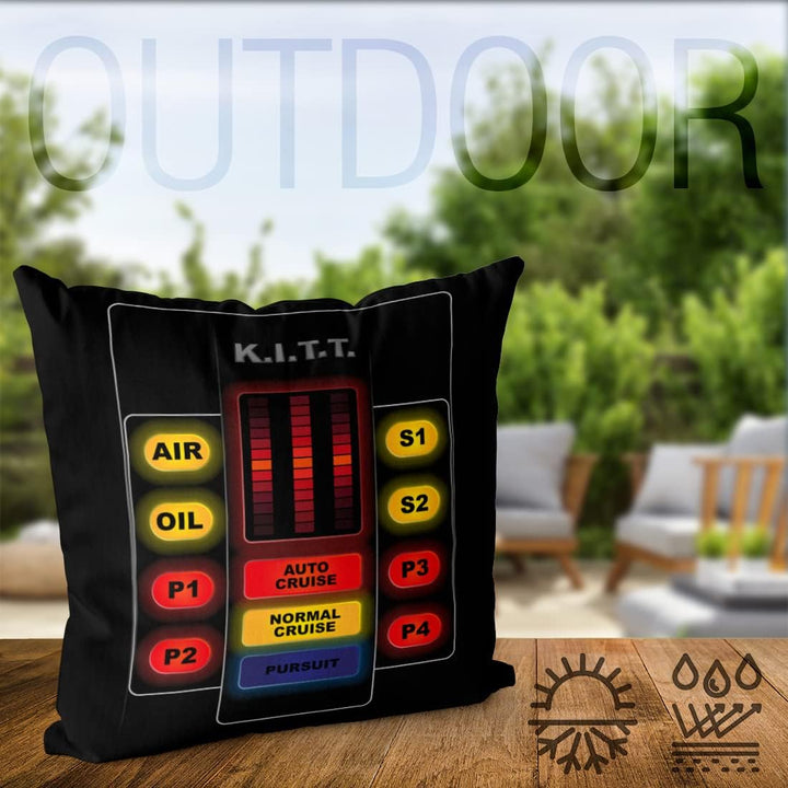 VOID K.I.T.T. Interface Kissenbezug Kissenhülle Polyester wasserfest Outdoor Michael Knight 2000 Bla