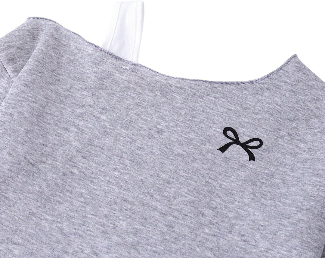 SweatyRocks Sweatshirt Mädchen 122-152 Pullover Teenager Off Shoulder Oberteil Strickpullover Mit Sc