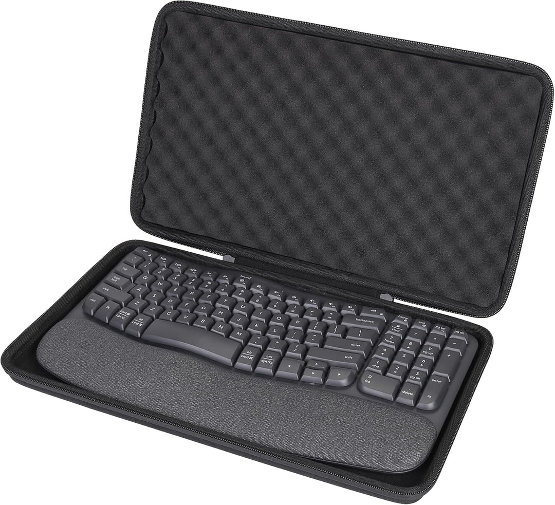 co2CREA Case Harte Reiseschutzhülle Etui Tasche für Logitech Wave Keys MK670 Combo,Tasche kompatibel