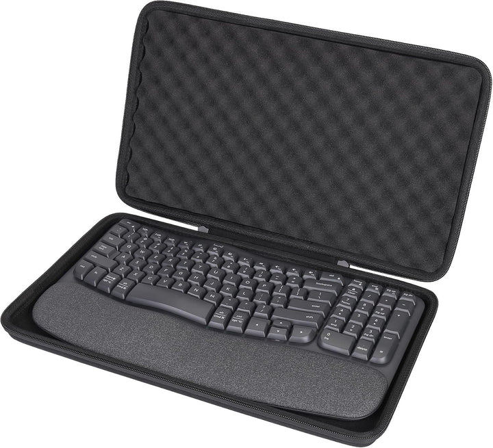 co2CREA Case Harte Reiseschutzhülle Etui Tasche für Logitech Wave Keys MK670 Combo,Tasche kompatibel
