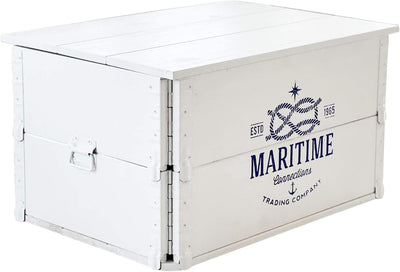 Uncle Joe´s Truhe Maritime Couchtisch Truhentisch im Vintage Shabby chic Style aus Massiv-Holz in We
