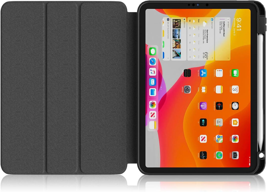 DINGGUAGUA Hülle für iPad 10 Generation 10.9 Zoll 2022 A2757/A2777,Hülle Abnehmbares Transparentes m