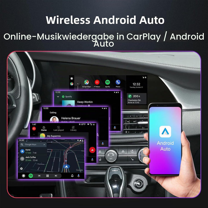 EZoneTronics Wireless CarPlay &amp; Android Auto Retrofit Kit Decoder für Alfa Romeo Giulia Stelvio 2017