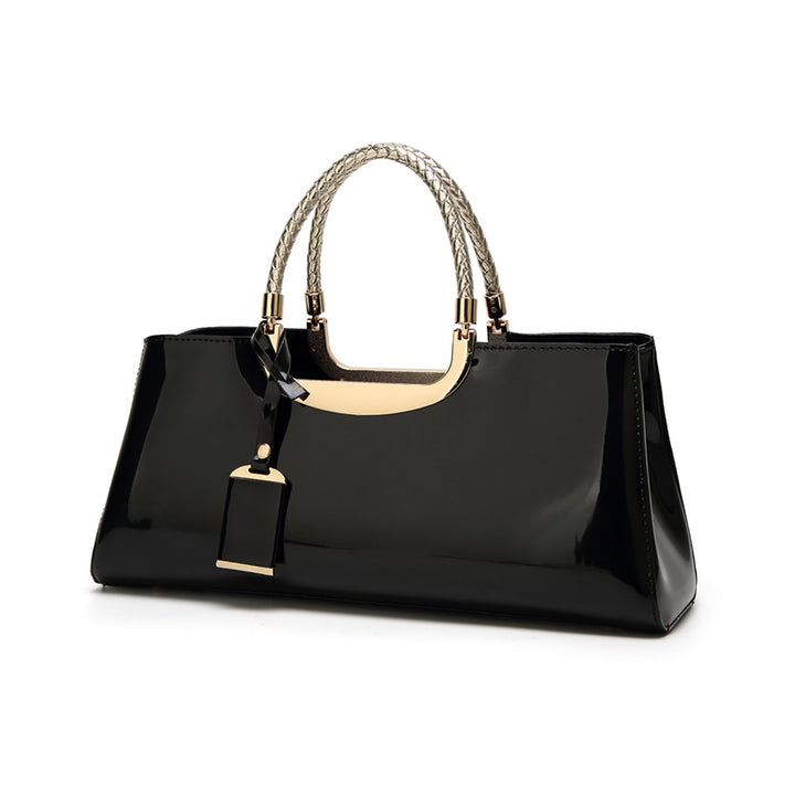 Coolives Damen Handtasche Tasche aus PU-Lackleder Henkeltasche Abendtasche Schultertasche Umhängetas