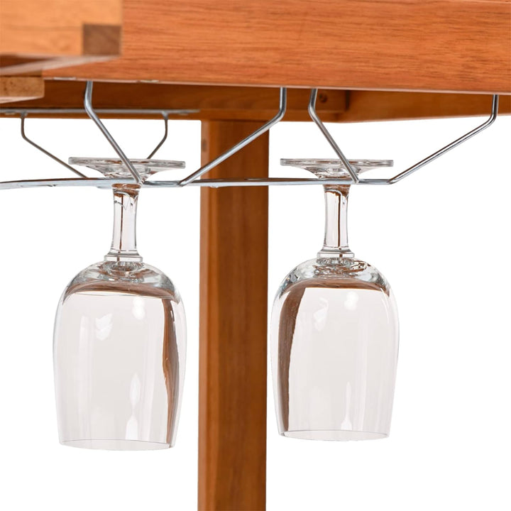 Outdoor Grill Trolley, Servierwagen für Garten, BBQ Beistelltisch, Tisch für Grill mit 2 Tabletts –