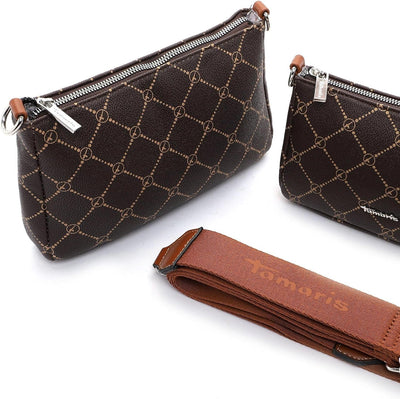 Tamaris Umhängetasche TAS Anastasia 31171 Damen Handtaschen Print Einheitsgrösse Brown/Cognac 207, E