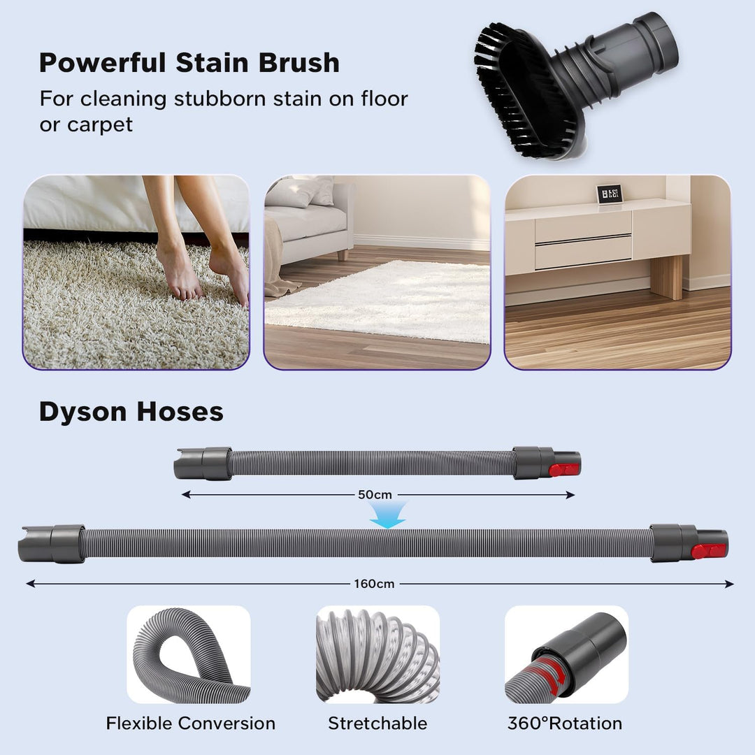 Zubehör-Set Ersatzteile für Dyson V7 V8 V10 V11 V15 Handstaubsauger, 7 in 1Ersatz Bürste kompatibel