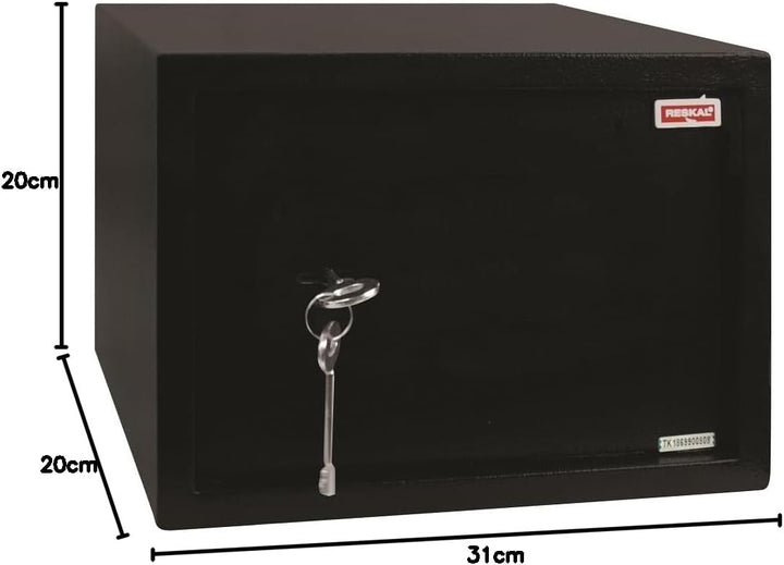 RESKAL fa62340 Safe mit Schlüssel H 165 x l 196 x P 305 mm, H 165 x l 196 x P 305 mm