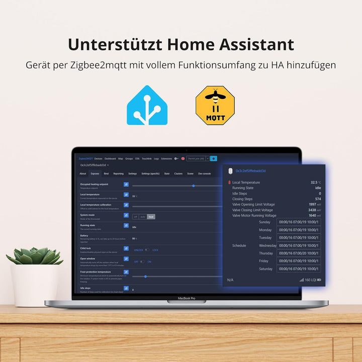 SONOFF TRVZB Zigbee Smartes Heizungsthermostat,4 Stück Smarte Heizkörperthermostat, Energiesparen, Z