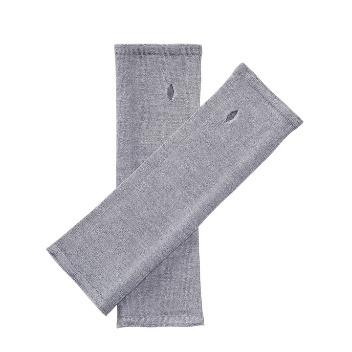 Enter the Complex® Armstulpen, Pulswärmer mit Daumenloch, Merino Wolle, Damen und Herren Grau, Grau