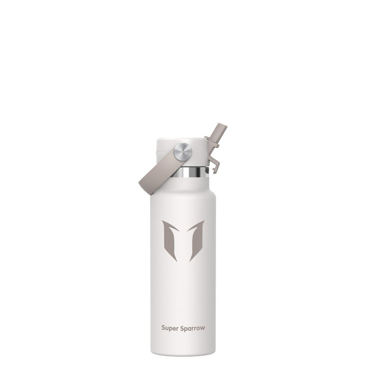 Super Sparrow Trinkflasche Edelstahl - Thermobecher - 350ml, 500ml, 750ml, 1L, 1.2L - FlipFlow Trink