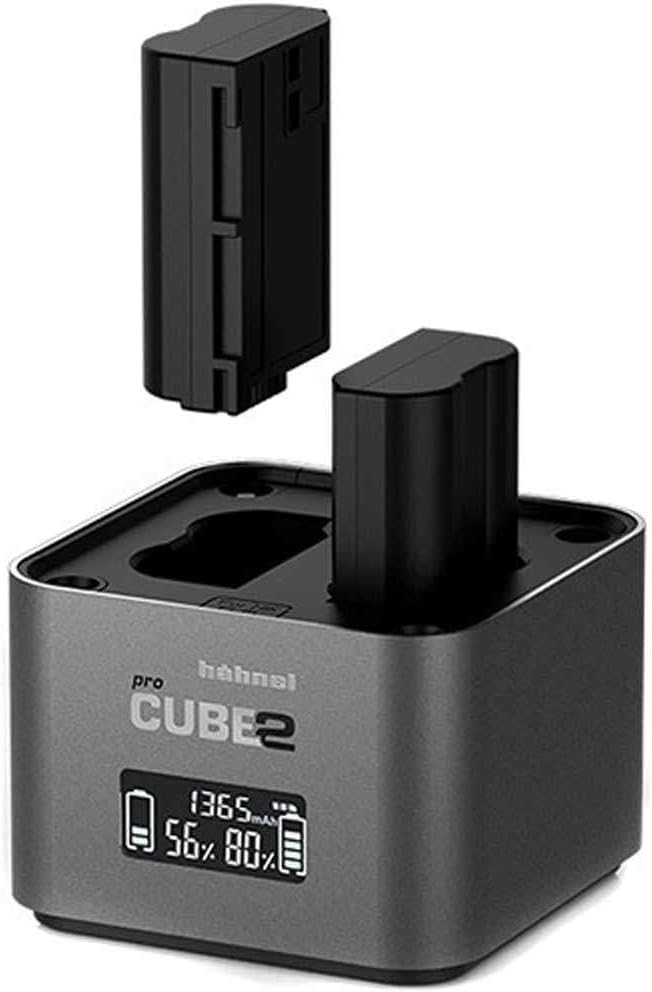 Hähnel ProCube 2 Nikon Doppel-Ladegerät für 4 Mignon-Akkus oder 2 Li-Ionen-Akkus vom Typ Nikon EN-EL