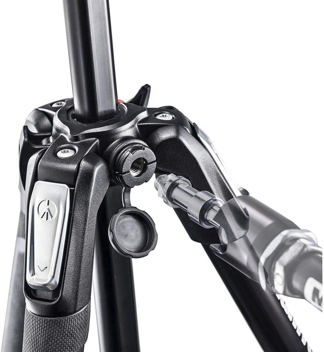 Manfrotto MT190X3 Stativ aus Aluminium, 3 Abschnitte, Schwarz Aluminium 3 Segm Stativ, Aluminium 3 S