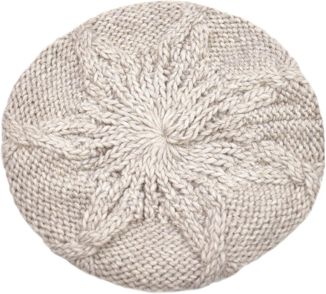Strickmütze | Pragelierte Baskenmütze | Mütze aus Wolle und Alpaka | Made in Italy | Herren Damen |