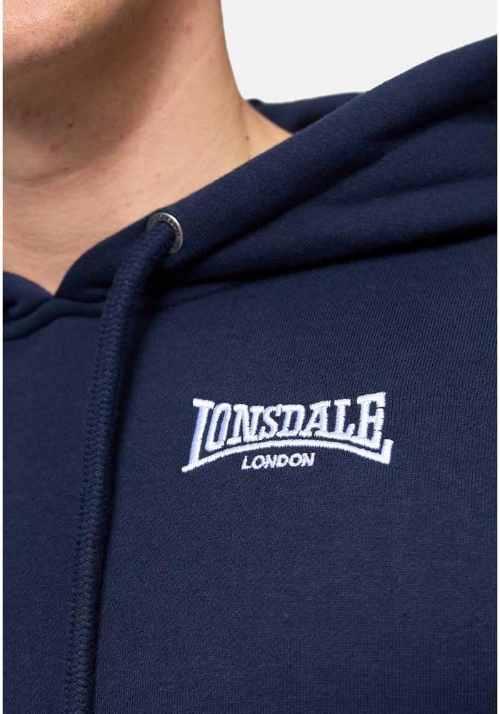 Lonsdale Herren Crosspatrick Kapuzenpullover 3XL Navy/White, 3XL Navy/White
