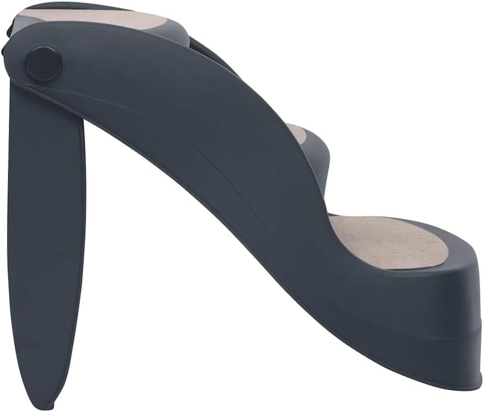 vidaXL Faltbare 3-stufige Hundetreppe dunkelgrau