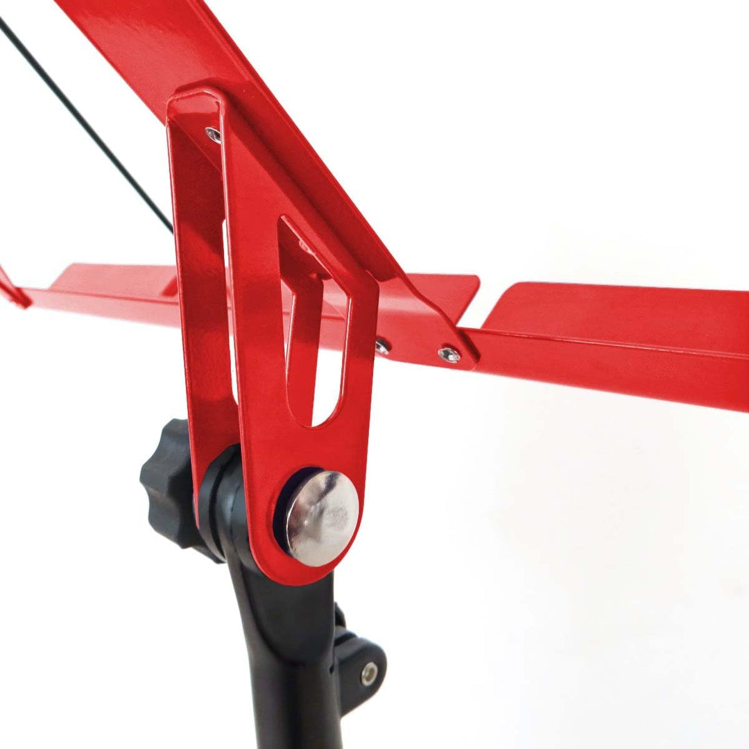 keepdrum MUS3 RD Notenständer Rot mit Tasche, Rot