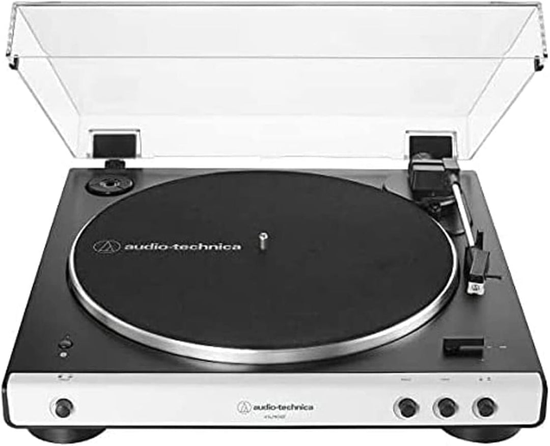 Audio-Technica LP60XBTWH Vollautomatischer Stereo-plattenspieler mit Riemenantrieb Weiss White Bluet