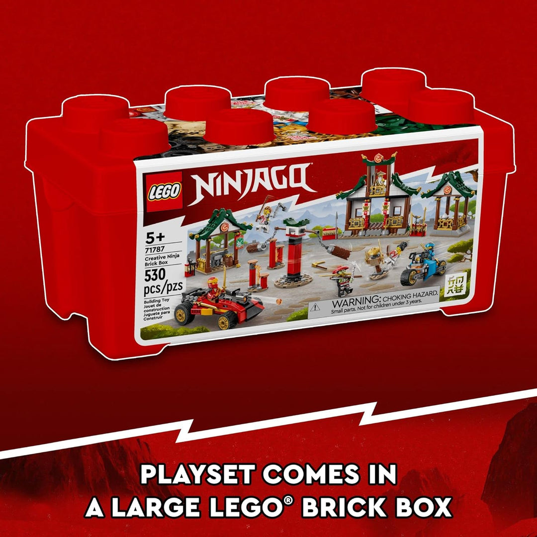 LEGO NINJAGO Creative Ninja Brick Box 71787 Bauspielzeug-Set für Kinder, Jungen und Mädchen ab 5 Jah