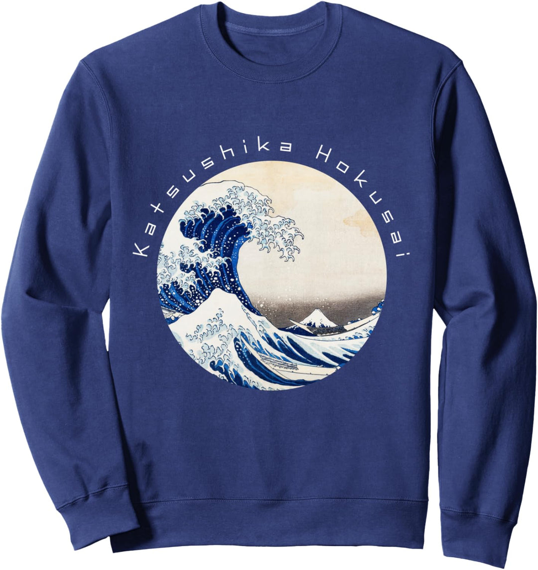 The Great Wave off Kanagawa Katsushika Hokusai Japanese Art Sweatshirt